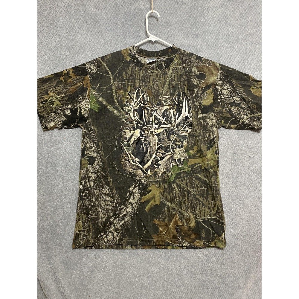 Vintage Sportex Shirt Mens Extra Large Mossy Oak Camo Deer Hunting 90s